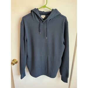 J. Crew Navy Blue Striped Hoodie Sweatshirt, size small